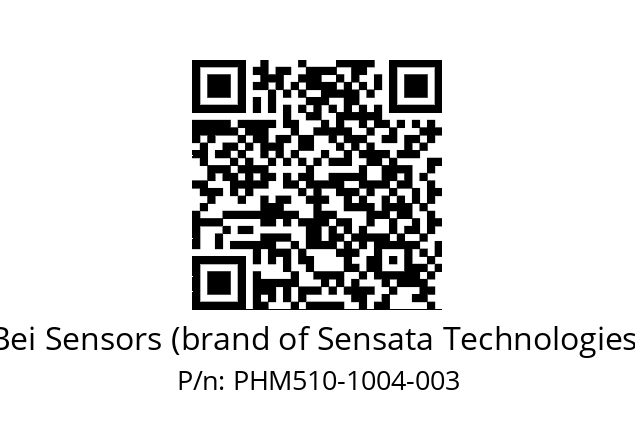  PHM5_10//5S6G//10B04//S3A020// Bei Sensors (brand of Sensata Technologies) PHM510-1004-003