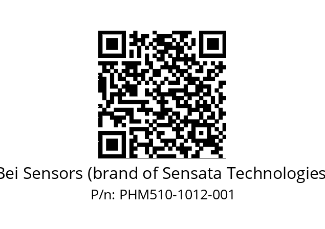  PHM5_10//PSSG//10B12D5//S6R// Bei Sensors (brand of Sensata Technologies) PHM510-1012-001