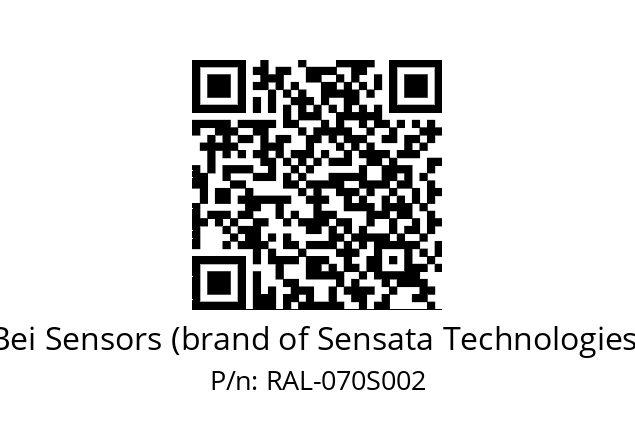  9416/006P-8230/004-00-070 Bei Sensors (brand of Sensata Technologies) RAL-070S002