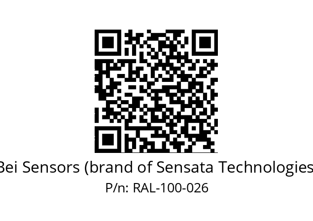  9416/076-8230/124-G6-100 Bei Sensors (brand of Sensata Technologies) RAL-100-026