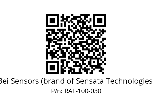  9416/006P-8230/004-CA-100 Bei Sensors (brand of Sensata Technologies) RAL-100-030