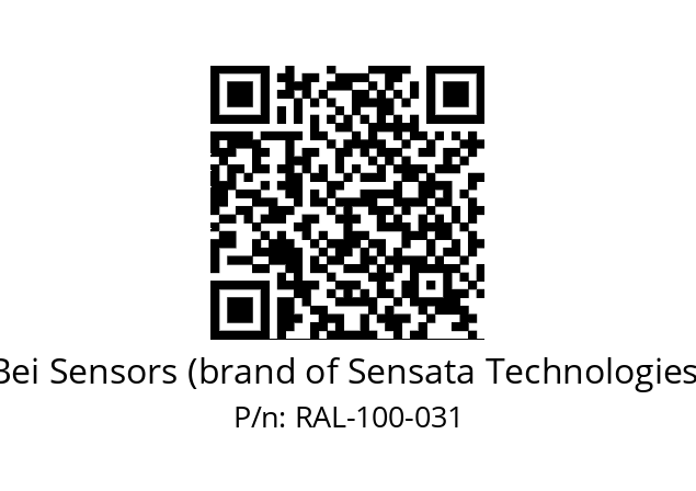  9414/F5-8230/020-G2-100 Bei Sensors (brand of Sensata Technologies) RAL-100-031