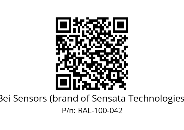  9416/076-8230/050-P6-100 Bei Sensors (brand of Sensata Technologies) RAL-100-042