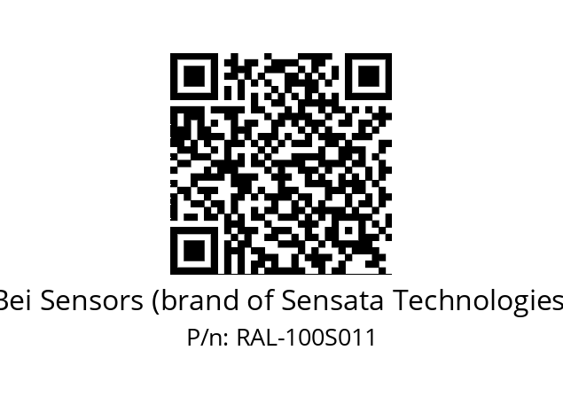  9416/006P-8230/004-00-100 Bei Sensors (brand of Sensata Technologies) RAL-100S011