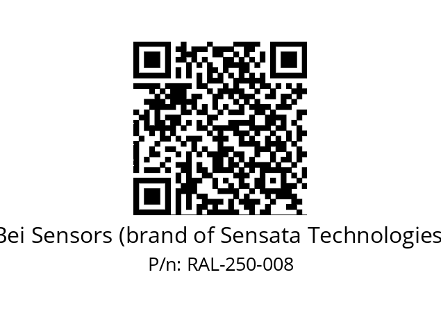  9416/076-8230/165-S6-250 Bei Sensors (brand of Sensata Technologies) RAL-250-008