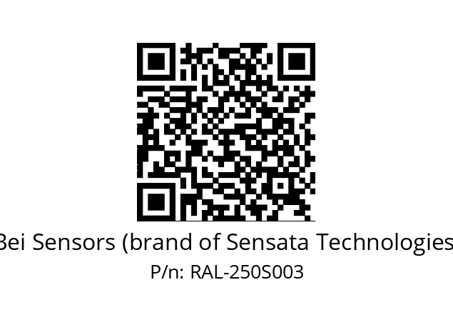  9416/076-8230/007-00-250 Bei Sensors (brand of Sensata Technologies) RAL-250S003