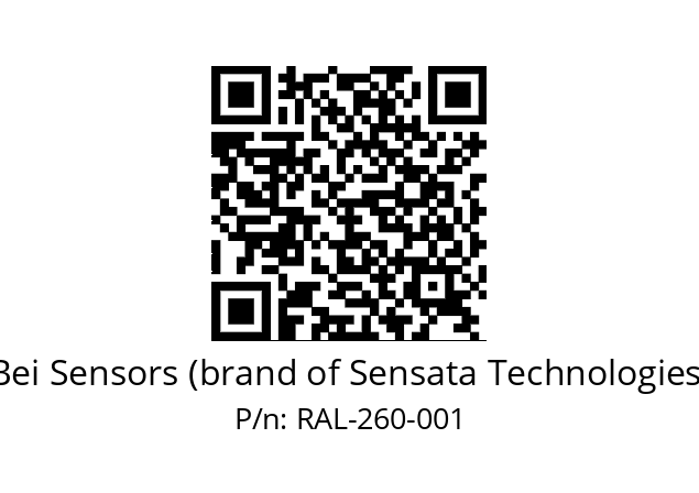  9416/076-8230/020-G6-260 Bei Sensors (brand of Sensata Technologies) RAL-260-001