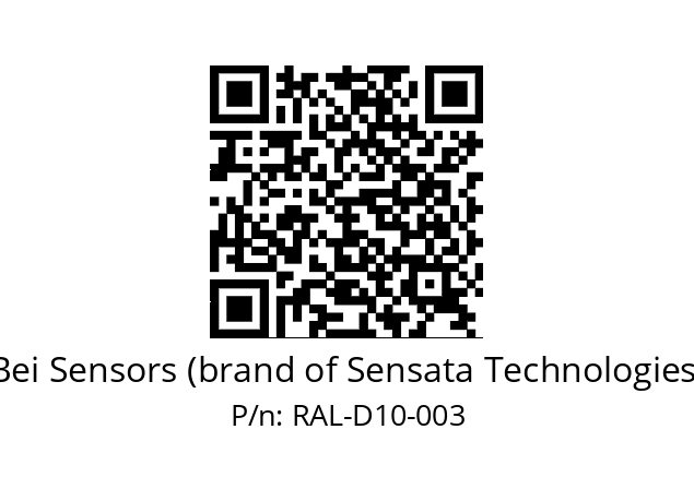  9416/076-8230/020-G6-D10 Bei Sensors (brand of Sensata Technologies) RAL-D10-003