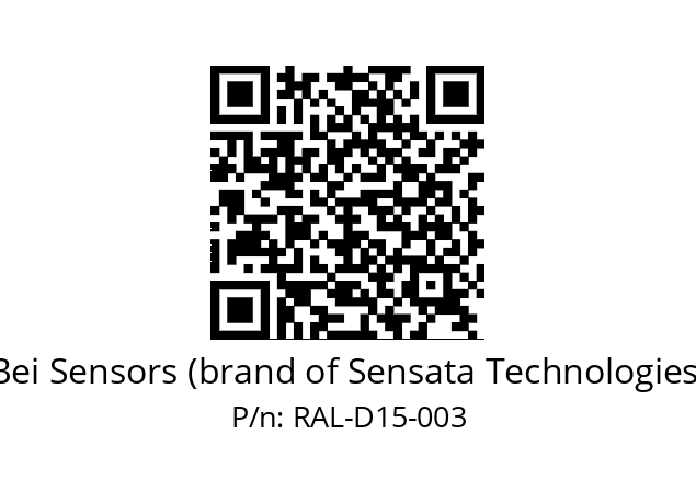  9416/076-8230/165-S6-D15 Bei Sensors (brand of Sensata Technologies) RAL-D15-003