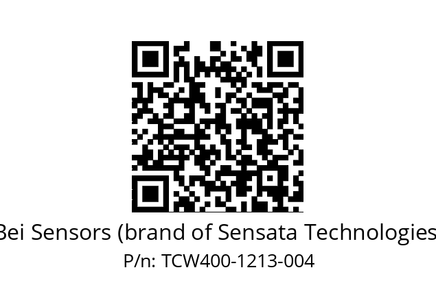  TCW4_00//PSSB//12B13D5//S5D005// Bei Sensors (brand of Sensata Technologies) TCW400-1213-004