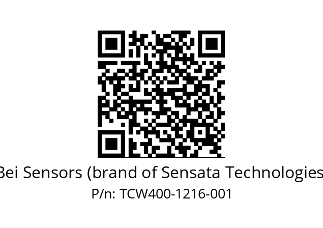  TCW4_00//PBBB//12B16//BBD020// Bei Sensors (brand of Sensata Technologies) TCW400-1216-001