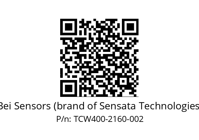  TCW4_00//3L13//02160//L5D005// Bei Sensors (brand of Sensata Technologies) TCW400-2160-002