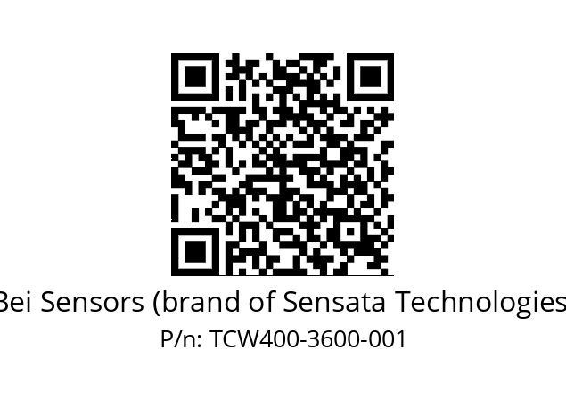  TCW4_00//3L13//03600//L5D005// Bei Sensors (brand of Sensata Technologies) TCW400-3600-001