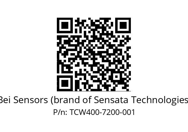  TCW4_00//3L13//07200//L5D020// Bei Sensors (brand of Sensata Technologies) TCW400-7200-001