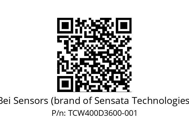  TCW4_00//3L13//36000//L5D005// Bei Sensors (brand of Sensata Technologies) TCW400D3600-001