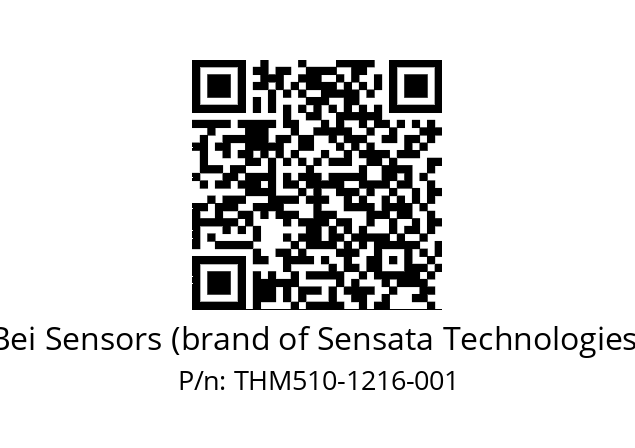  THM5_10//PBBB//12B16//BBR003// Bei Sensors (brand of Sensata Technologies) THM510-1216-001