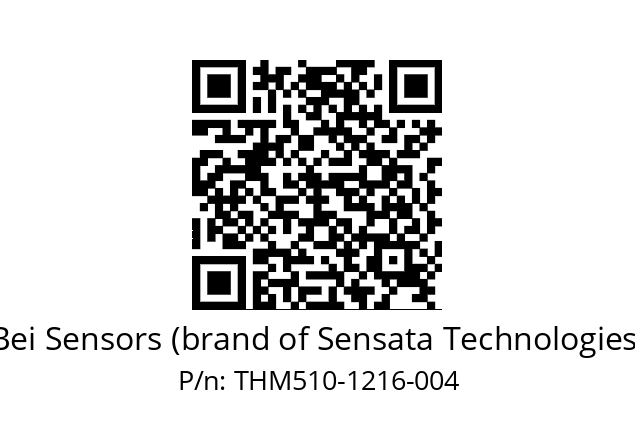  THM5_10//ZIOB//12B16//BFR// Bei Sensors (brand of Sensata Technologies) THM510-1216-004