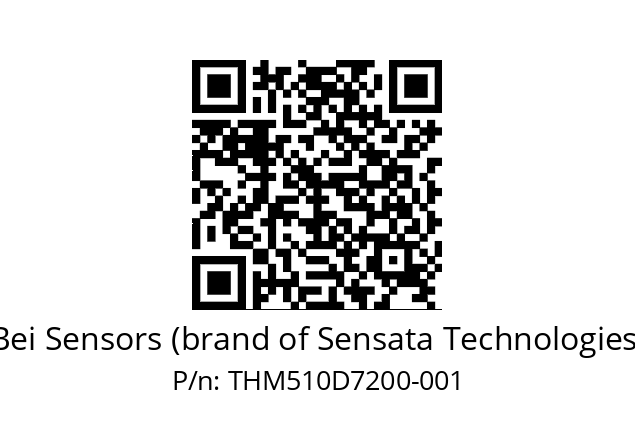  THM5_10//3L33//72000//L5R020// Bei Sensors (brand of Sensata Technologies) THM510D7200-001