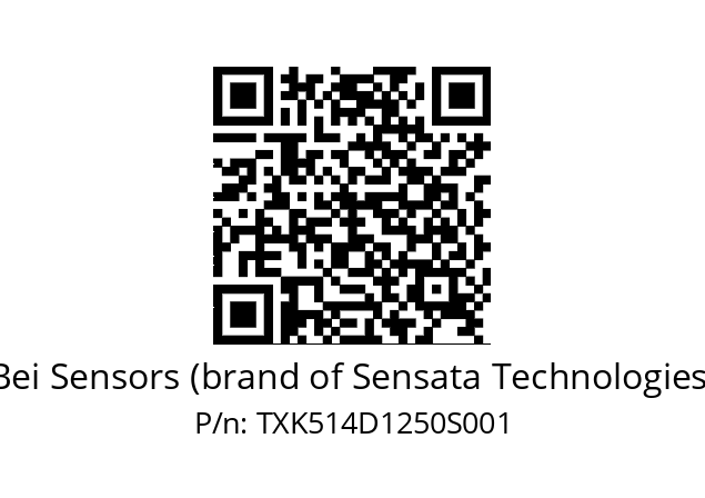  TXK5S14/02/3L33/0U/12500//LRR020// Bei Sensors (brand of Sensata Technologies) TXK514D1250S001