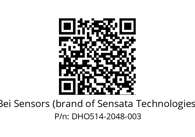  DHO5_14//RG59//02048//G3R020//--DD-- Bei Sensors (brand of Sensata Technologies) DHO514-2048-003