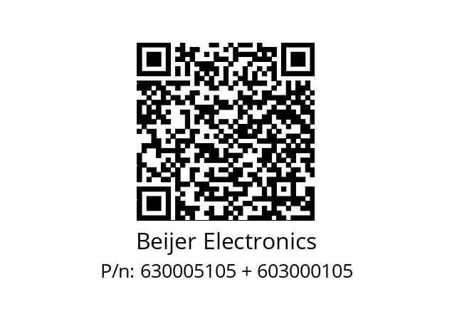   Beijer Electronics 630005105 + 603000105