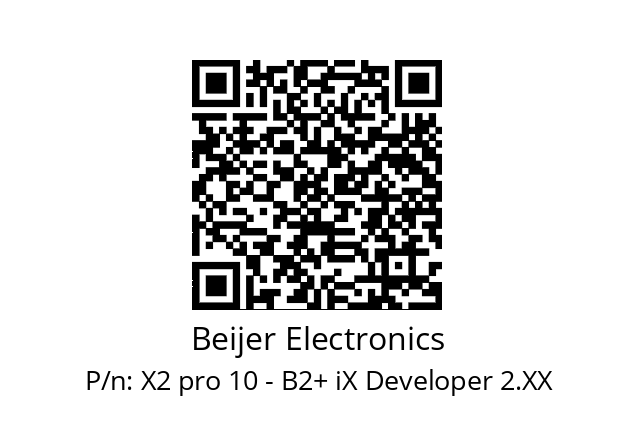   Beijer Electronics X2 pro 10 - B2+ iX Developer 2.XX