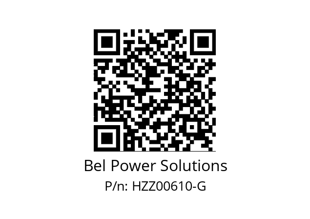   Bel Power Solutions HZZ00610-G