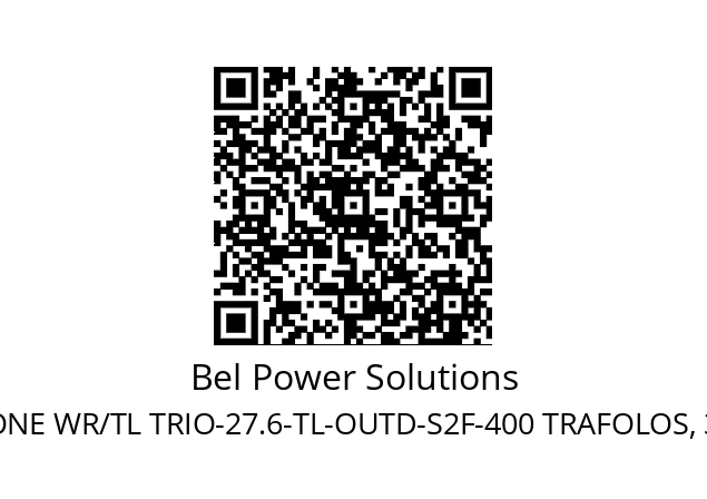   Bel Power Solutions 73202904 POWER ONE WR/TL TRIO-27.6-TL-OUTD-S2F-400 TRAFOLOS, 3-PHASEN EINSPEISUNG