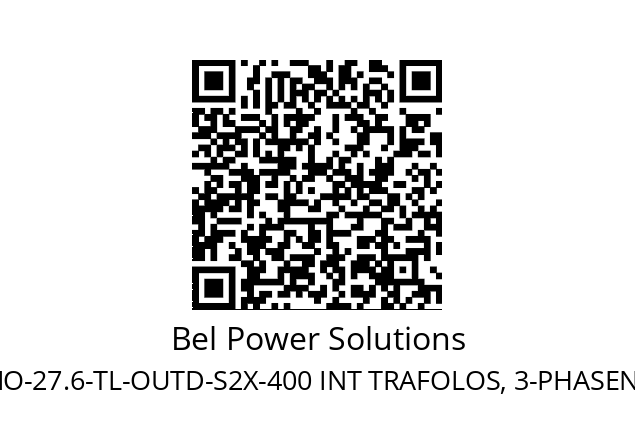   Bel Power Solutions WR/TL TRIO-27.6-TL-OUTD-S2X-400 INT TRAFOLOS, 3-PHASEN EINSPEISUNG