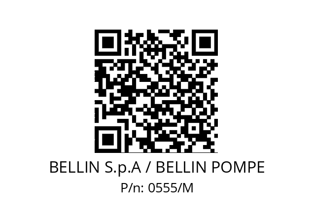   BELLIN S.p.A / BELLIN POMPE 0555/M