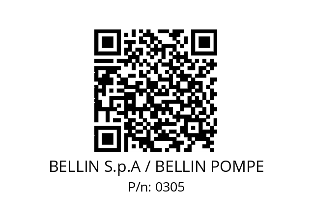   BELLIN S.p.A / BELLIN POMPE 0305