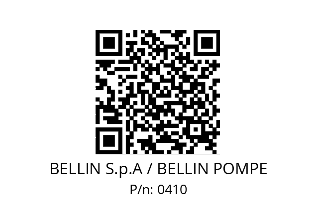   BELLIN S.p.A / BELLIN POMPE 0410