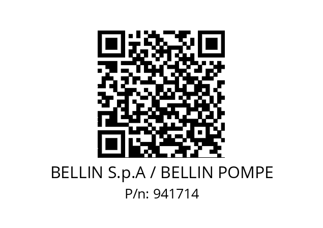   BELLIN S.p.A / BELLIN POMPE 941714