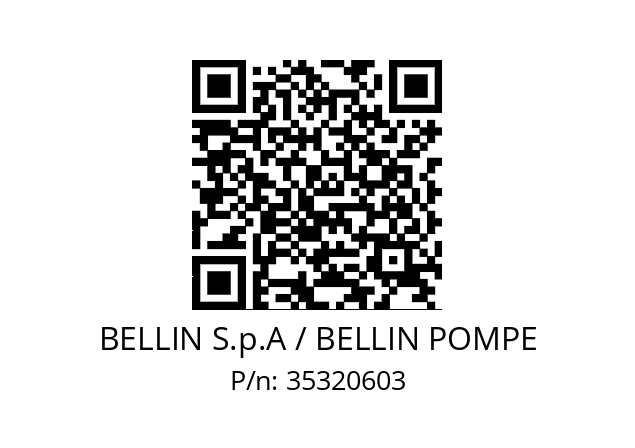   BELLIN S.p.A / BELLIN POMPE 35320603