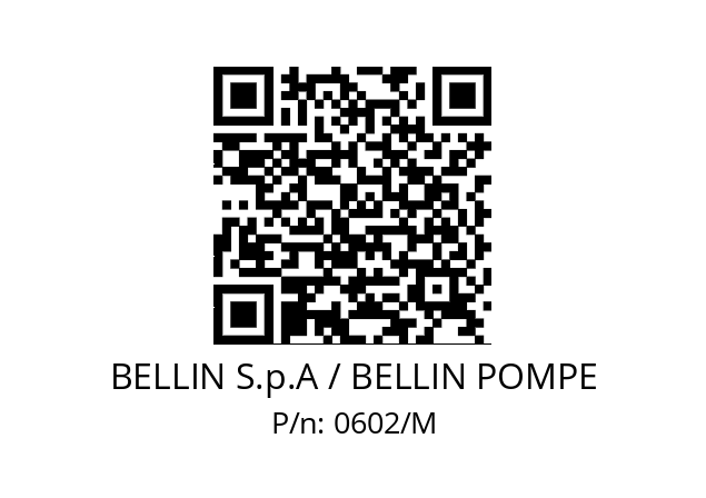   BELLIN S.p.A / BELLIN POMPE 0602/M