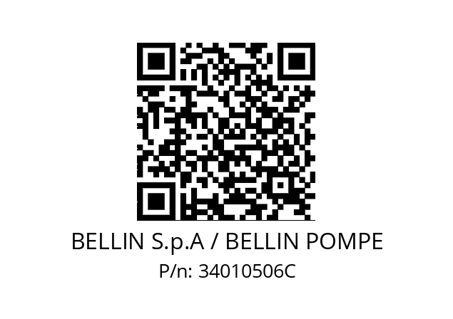   BELLIN S.p.A / BELLIN POMPE 34010506C