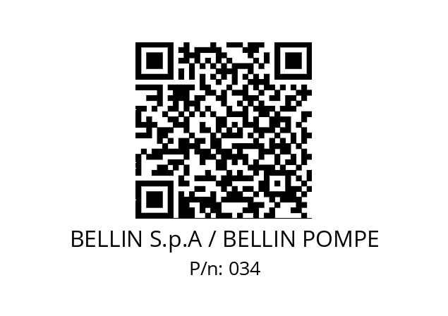   BELLIN S.p.A / BELLIN POMPE 034