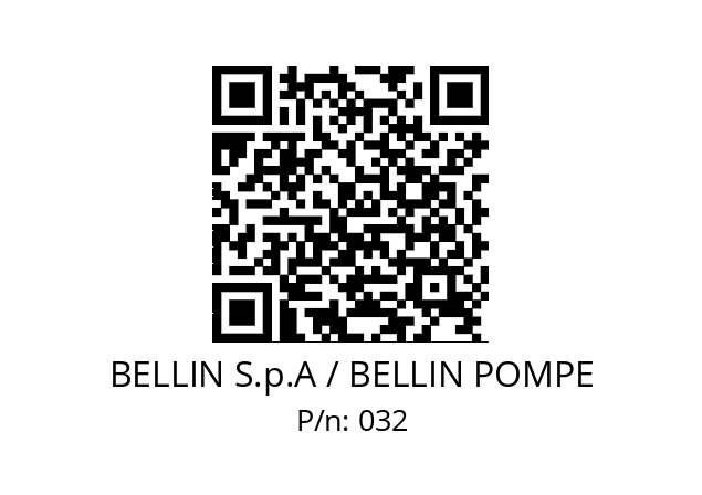   BELLIN S.p.A / BELLIN POMPE 032