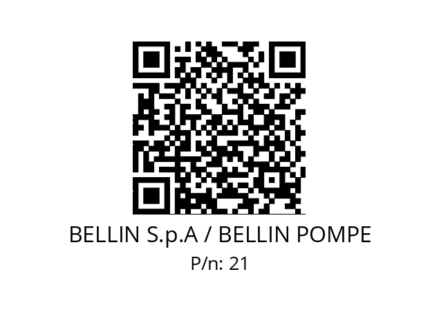   BELLIN S.p.A / BELLIN POMPE 21