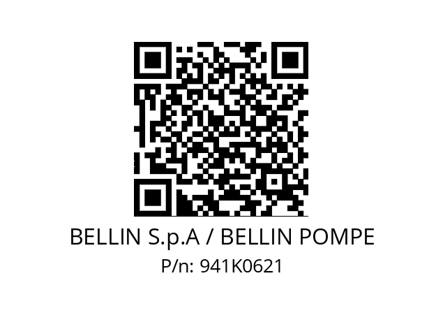   BELLIN S.p.A / BELLIN POMPE 941K0621