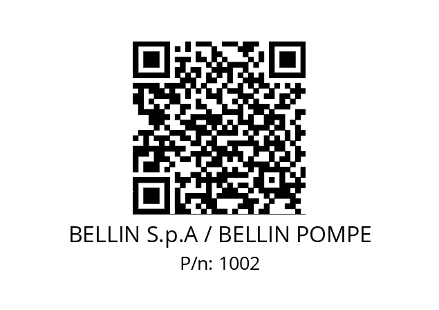   BELLIN S.p.A / BELLIN POMPE 1002