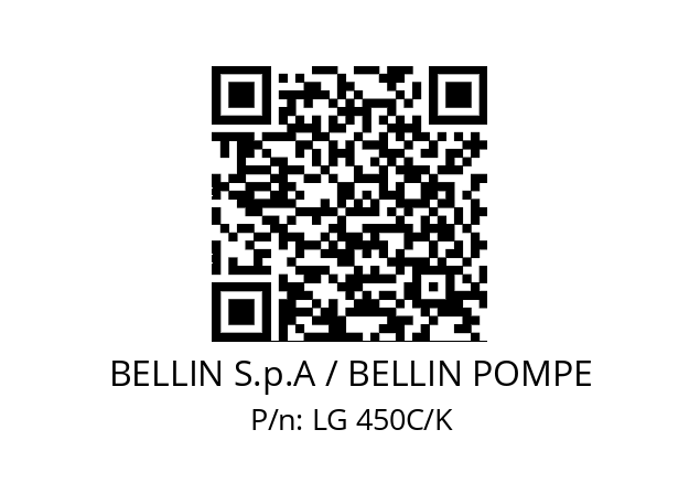   BELLIN S.p.A / BELLIN POMPE LG 450C/K