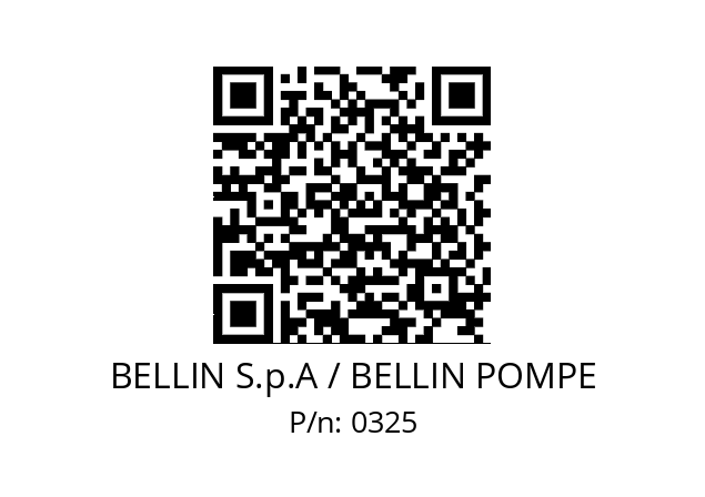   BELLIN S.p.A / BELLIN POMPE 0325