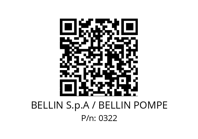   BELLIN S.p.A / BELLIN POMPE 0322