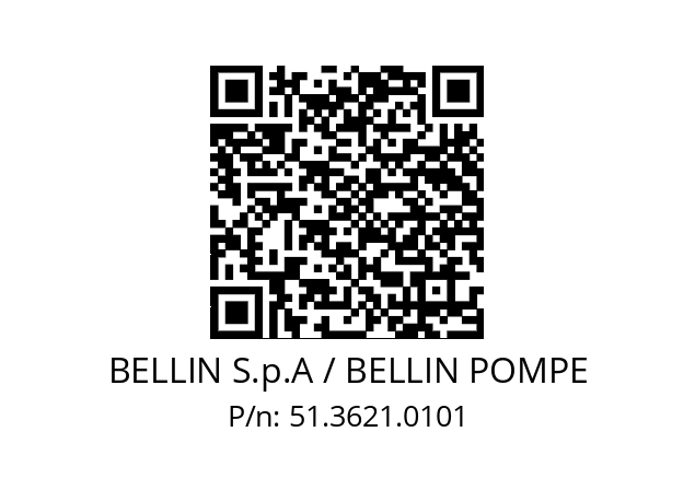   BELLIN S.p.A / BELLIN POMPE 51.3621.0101