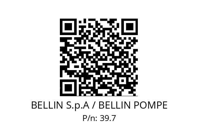   BELLIN S.p.A / BELLIN POMPE 39.7