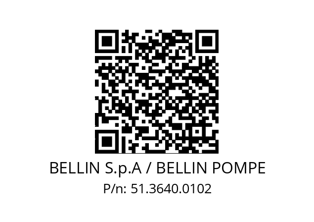   BELLIN S.p.A / BELLIN POMPE 51.3640.0102