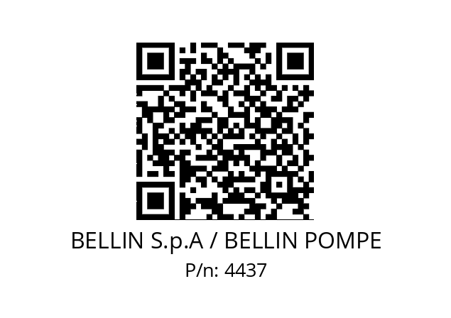   BELLIN S.p.A / BELLIN POMPE 4437