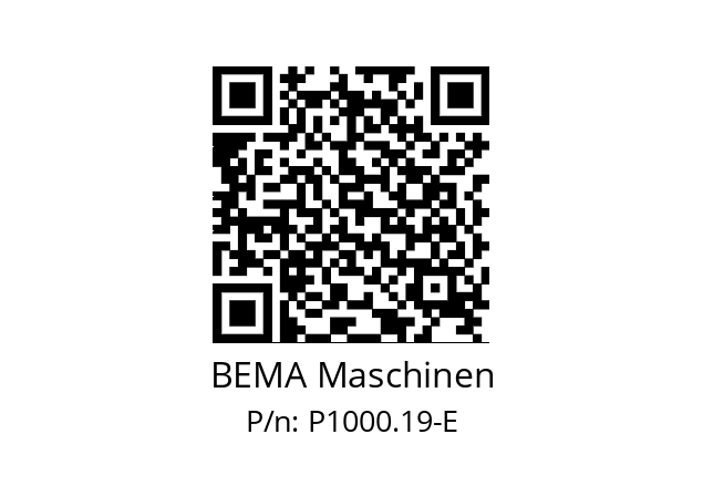     3R/2099-DG   BEMA Maschinen P1000.19-E