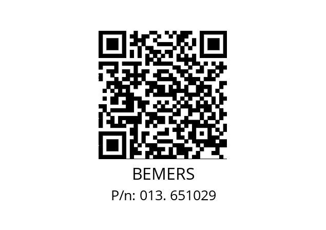   BEMERS 013. 651029